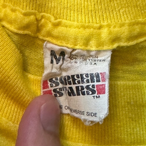 80s Norton Blue Stripper Single Stitch Tee - Picture 3 of 3